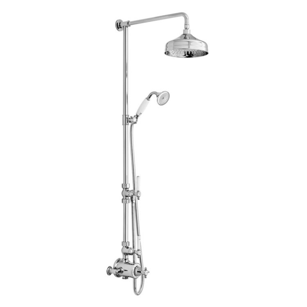 Cutout image of Booth & Co. Axbridge Dual Outlet Thermostatic Shower Column